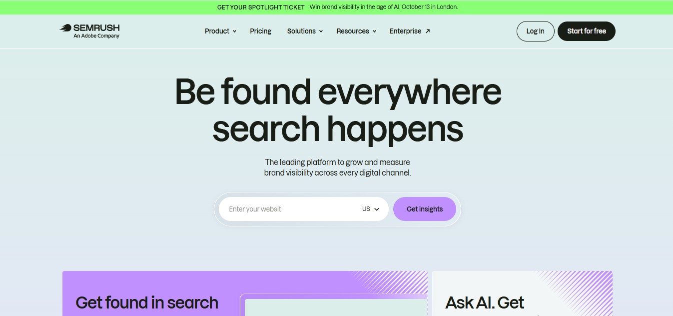 Semrush google ai overviews rank trackers